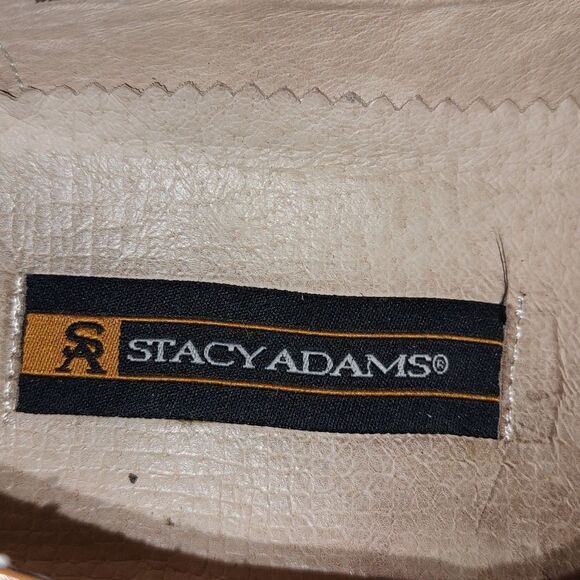 Stacy Adams tan leather alligator texture dress shoes Sz 10.5 - Picture 7 of 7